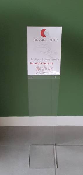 presentoir a4 sur pied