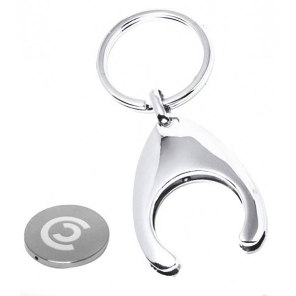 Le porte-clé jeton de caddie version luxe